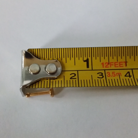 Clare's Flat Back Titanium Gold Lip Studs CLuxe Lip Piercing Jewelry - Picture 6 of 10